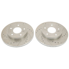 Power Stop AR8225XPR Evolution Performance 1-Piece Drilled And Slotted Rear Brake Rotors for 1979-1981 Pontiac Firebird Base, Esprit, Formula, Trans Am Rear Disc product image