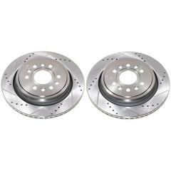 Power Stop AR83108XPR - Evolution Performance Vented 1-Piece Drilled And Slotted Rear Brake Rotors vehicle fitment brake part
