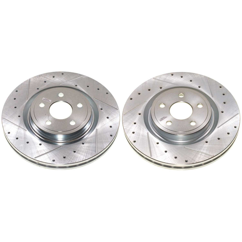 Power Stop AR83109XPR - Evolution Performance Vented 1-Piece Drilled And Slotted Front Brake Rotors vehicle fitment brake part