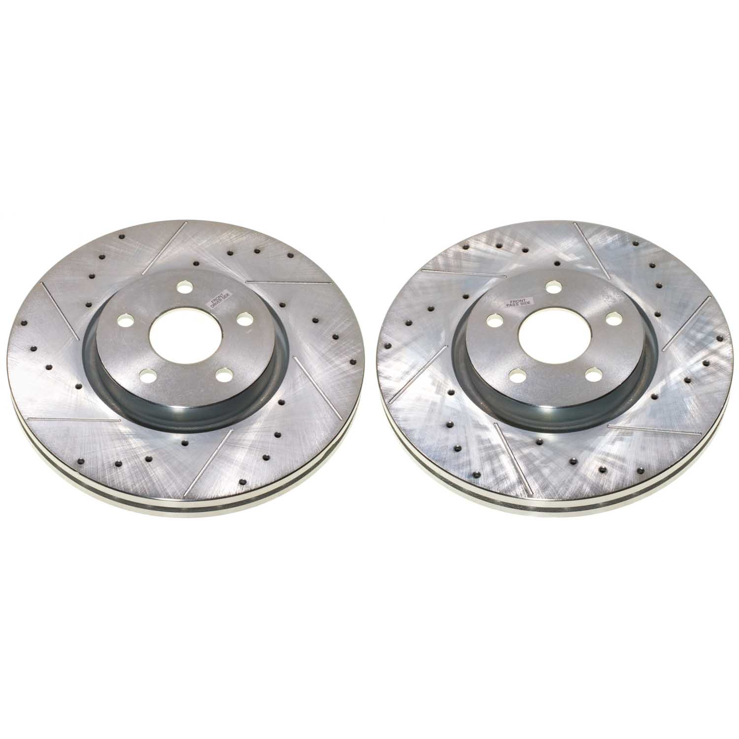 Power Stop AR83110XPR - Evolution Performance Vented 1-Piece Drilled And Slotted Front Brake Rotors vehicle fitment brake part
