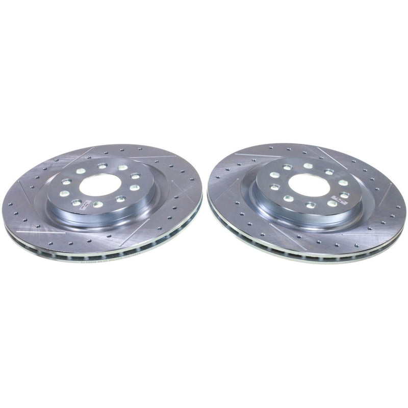 Power Stop AR83115XPR Evolution Performance Vented 1-Piece Drilled And Slotted Rear Brake Rotor for 2022 Jeep Grand Cherokee 4Xe, Altitude, Laredo, Limited, Overland, Overland 4Xe, Summit product image