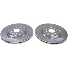 Power Stop AR83116XPR Evolution Performance Vented 1-Piece Drilled And Slotted Front Brake Rotor for 2022 Jeep Grand Cherokee 4Xe, Altitude, Laredo, Limited, Overland, Overland 4Xe, Summit product image