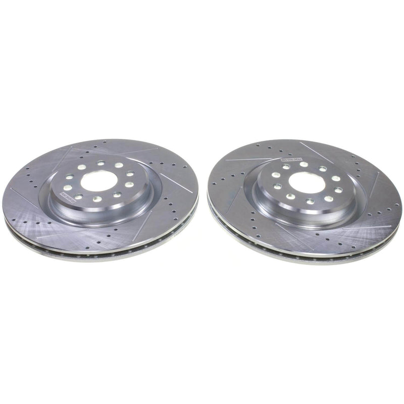 Power Stop AR83116XPR Evolution Performance Vented 1-Piece Drilled And Slotted Front Brake Rotor for 2022 Jeep Grand Cherokee 4Xe, Altitude, Laredo, Limited, Overland, Overland 4Xe, Summit product image