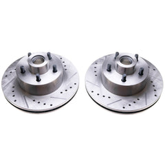 Power Stop AR8322XPR Evolution Performance 1-Piece Drilled And Slotted Front Brake Rotors for 1970 Dodge Challenger Base, R/t, T/a product image