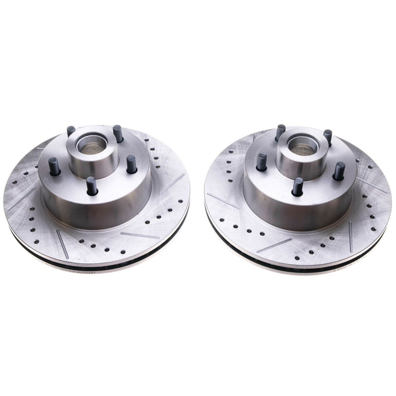 Power Stop AR8322XPR Evolution Performance 1-Piece Drilled And Slotted Front Brake Rotors for 1970 Dodge Challenger Base, R/t, T/a product image
