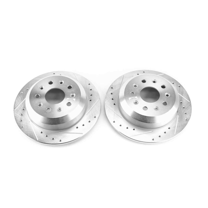 Power Stop AR8389XPR Evolution Performance 1-Piece Drilled And Slotted Rear Brake Rotors for 2018-2019 Jeep Wrangler (jl) Sport, Sport S, Unlimited Moab, Unlimited Sport, Unlimited Sport S product image