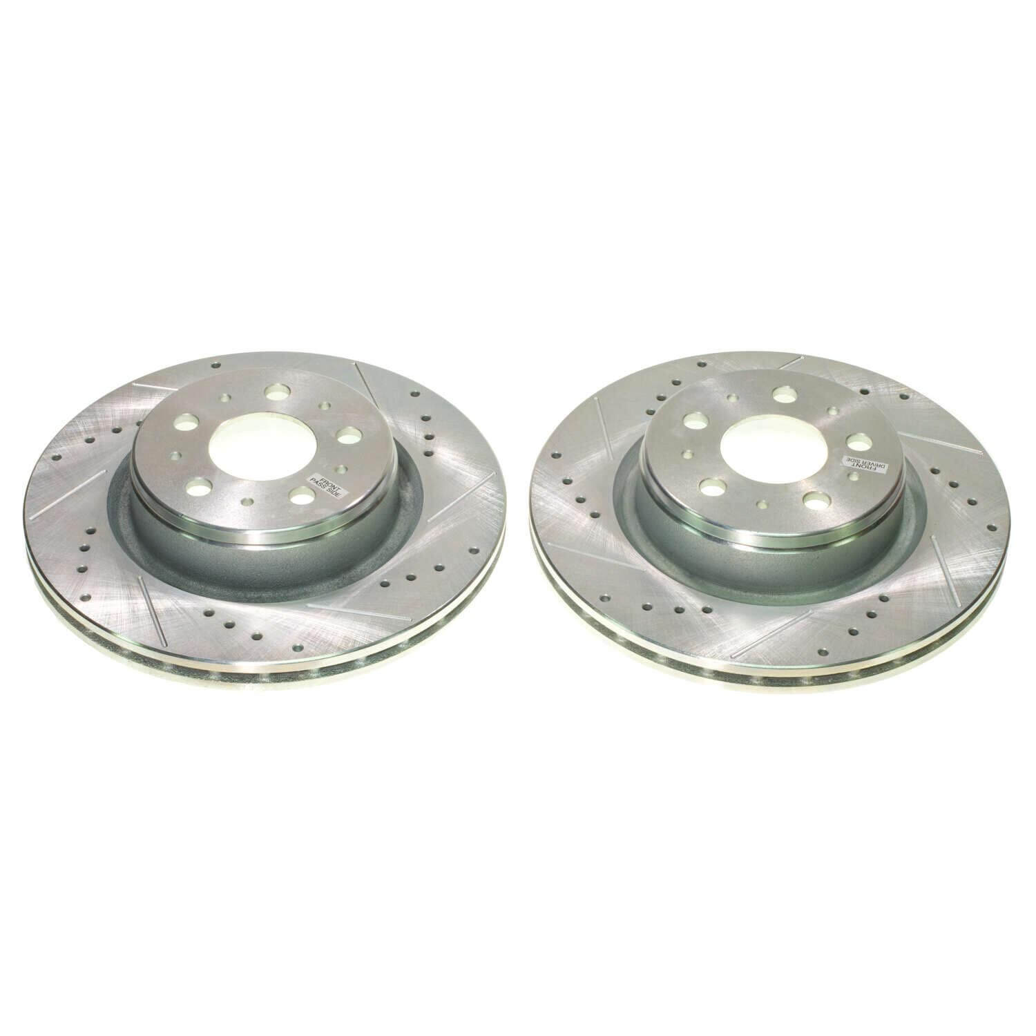 Power Stop AR84006XPR Evolution Vented Drilled And Slotted Front Brake Rotor for 2017 Tesla Model 3 Base, Long Range product image