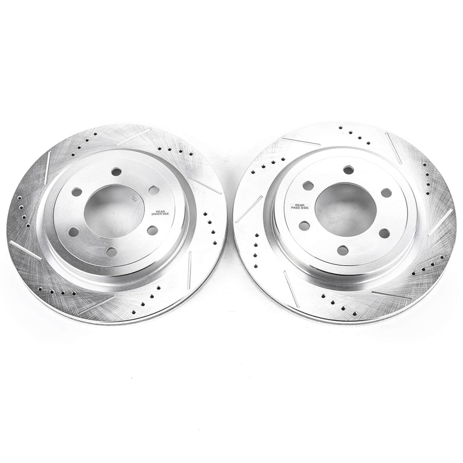 Power Stop AR85195XPR Evolution Performance 1-Piece Drilled And Slotted Rear Brake Rotors for 2018-2019 Ford Expedition Limited, Max Platinum, Max Ssv, Max XLT, Max Limited, Max XL product image