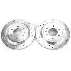 Power Stop AR85195XPR Evolution Performance 1-Piece Drilled And Slotted Rear Brake Rotors for 2018-2019 Ford Expedition Limited, Max Platinum, Max Ssv, Max XLT, Max Limited, Max XL product image