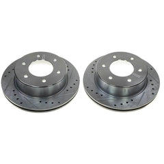 Power Stop AR85199XPR Evolution Performance Vented 1-Piece Drilled And Slotted Rear Brake Rotor for 2021 Ford Bronco Badlands, Base, Big Bend, Black Diamond, First Edition, Outer Banks product image