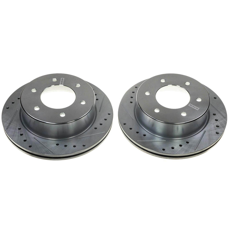 Power Stop AR85199XPR Evolution Performance Vented 1-Piece Drilled And Slotted Rear Brake Rotor for 2021 Ford Bronco Badlands, Base, Big Bend, Black Diamond, First Edition, Outer Banks product image