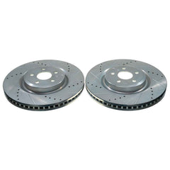 Power Stop AR85200XPR Evolution Performance Vented 1-Piece Drilled And Slotted Front Brake Rotor for 2019-2024 Ford Edge ST product image