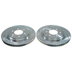 Power Stop AR85209XPR Evolution Performance Vented 1-Piece Drilled And Slotted Rear Brake Rotor for 2021-2023 Ford F-150 King Ranch, Lariat, Limited, Platinum, Police Responder, Raptor, Ssv product image