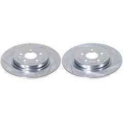 Power Stop AR85210XPR - Evolution Performance Vented 1-Piece Drilled And Slotted Rear Brake Rotors vehicle fitment brake part