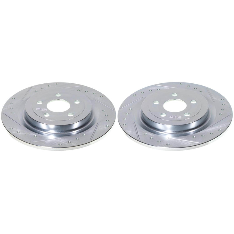 Power Stop AR85210XPR - Evolution Performance Vented 1-Piece Drilled And Slotted Rear Brake Rotors vehicle fitment brake part