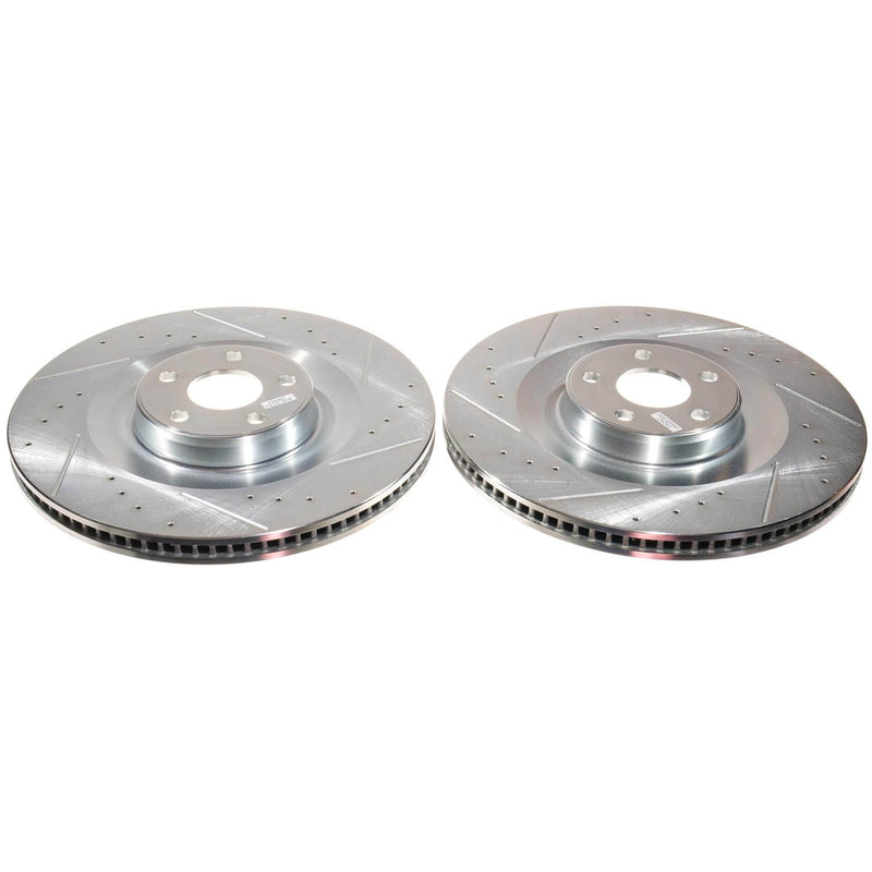 Power Stop AR85211XPR - Evolution Performance Vented 1-Piece Drilled And Slotted Front Brake Rotors vehicle fitment brake part