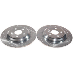 Power Stop AR85213XPR - Evolution Performance Vented 1-Piece Drilled And Slotted Rear Brake Rotors vehicle fitment brake part