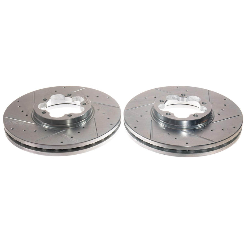 Power Stop AR85215XPR Evolution Performance Vented 1-Piece Drilled And Slotted Front Brake Rotors for 2022-2024 Ford E-Transit Base product image