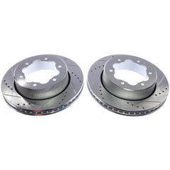 Power Stop AR85216XPR Evolution Performance Vented 1-Piece Drilled And Slotted Rear Brake Rotors for 2020-2023 Ford TRANSIT-350 HD Base, Ptv, XL, XLT product image
