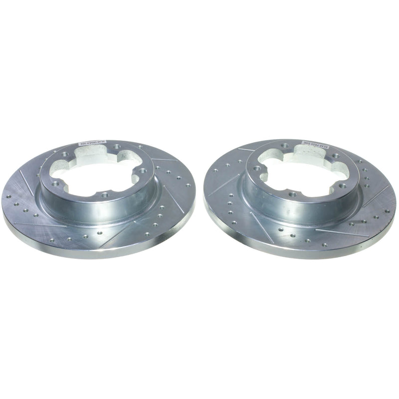 Power Stop AR85218XPR Evolution Performance Vented 1-Piece Drilled And Slotted Rear Brake Rotors for 2022-2024 Ford E-Transit Base product image