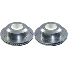 Power Stop AR85222XPR Evolution Performance Vented 1-Piece Drilled And Slotted Rear Brake Rotors for 2023 Ford F-450 Super Duty XL product image