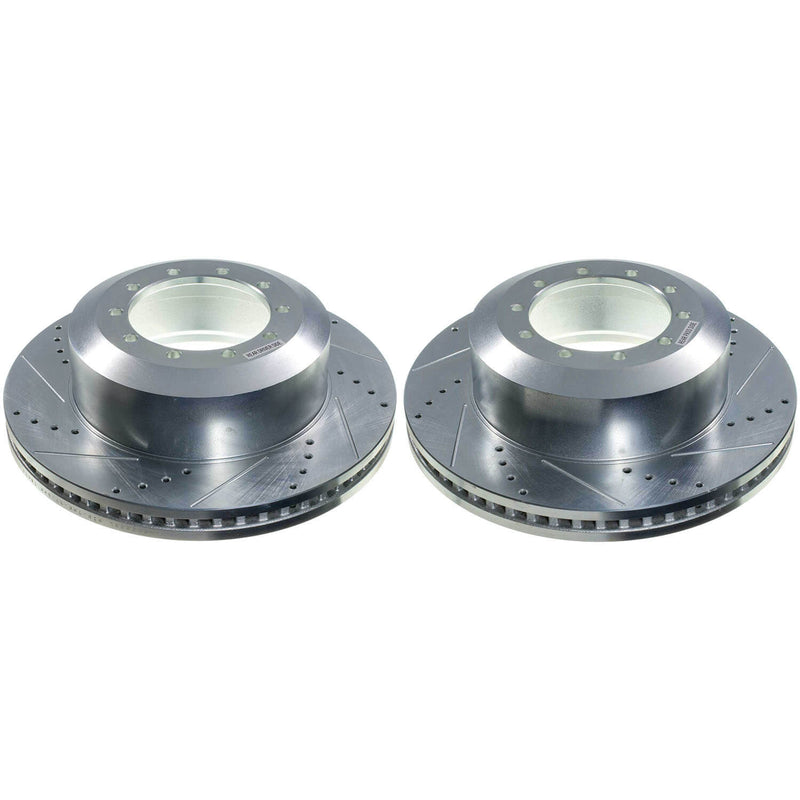 Power Stop AR85222XPR Evolution Performance Vented 1-Piece Drilled And Slotted Rear Brake Rotors for 2023 Ford F-450 Super Duty XL product image