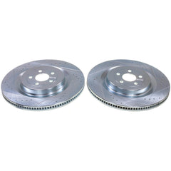 Power Stop AR85226XPR Evolution Performance Vented 1-Piece Drilled And Slotted Front Brake Rotor for 2022-2023 Ford Mustang Mache California Route 1, GT, Premium, Select product image