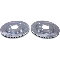 Power Stop AR85227XPR Evolution Performance Vented 1-Piece Drilled And Slotted Front Brake Rotor for 2022 Ford F-150 Lightning Lariat, Platinum, Pro, XLT product image