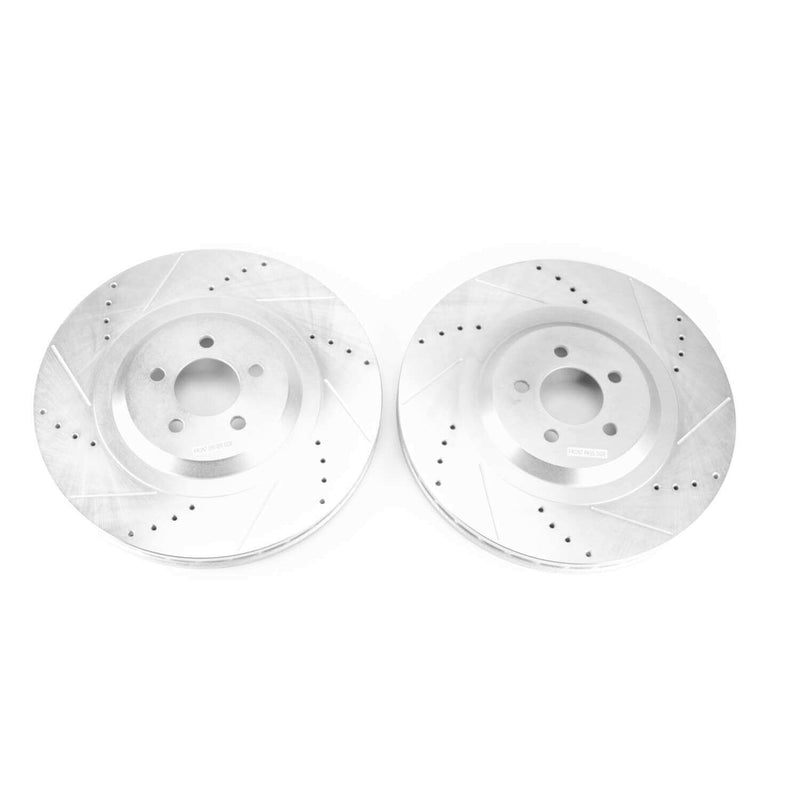 Power Stop AR86002XPR Evolution Performance 1-Piece Drilled And Slotted Front Brake Rotors for 2015-2016 Dodge Challenger SRT 392, SRT Hellcat product image