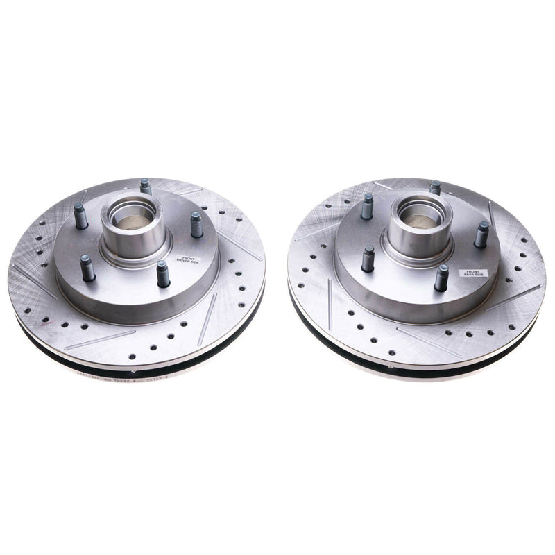 Power Stop AR8728XPR Evolution Performance 1-Piece Drilled And Slotted Front Brake Rotors for 1994-1996 Dodge Ram 1500 Base Rear Wheel Drive product image