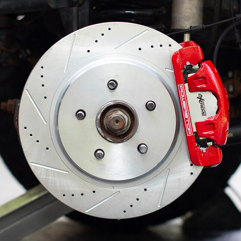 Power Stop BBK-JK-002R Z36 Extreme Performance Truck And Tow 1-Click Front And Rear Big Pad And Rotor Kit for 2007-2009 Jeep Wrangler Rubicon, Sahara, Unlimited Rubicon, Unlimited Sahara product image