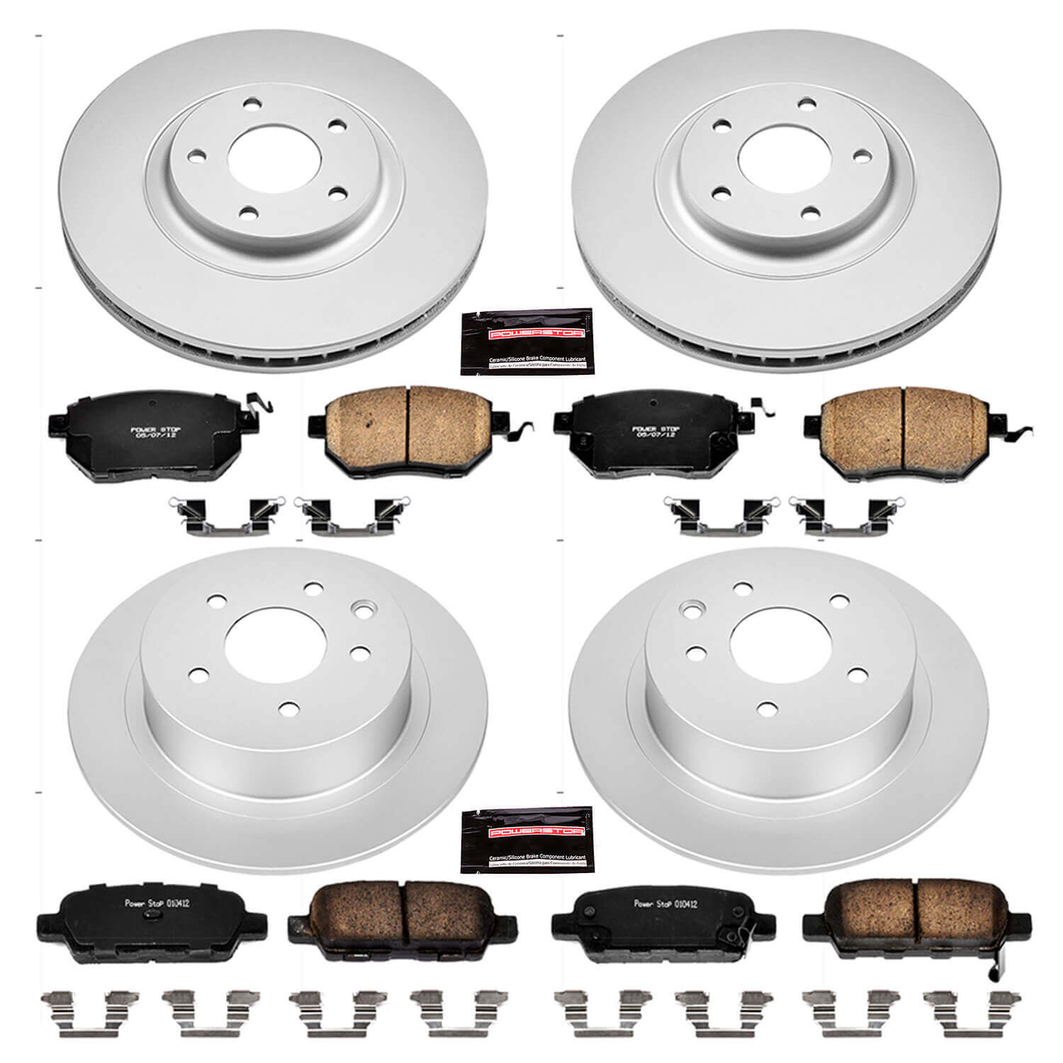 Power Stop CRK092 - Z17 Evolution Front And Rear Brake Kit vehicle fitment brake part
