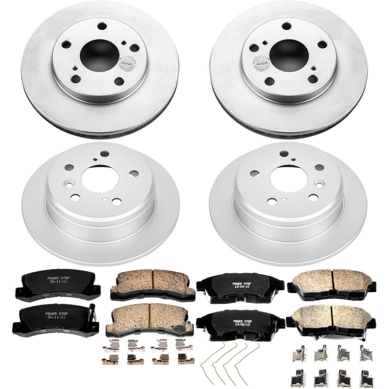 Power Stop CRK1053 Z17 Evolution Front And Rear Brake Kit for 1992-1996 Toyota Camry Rear Disc product image