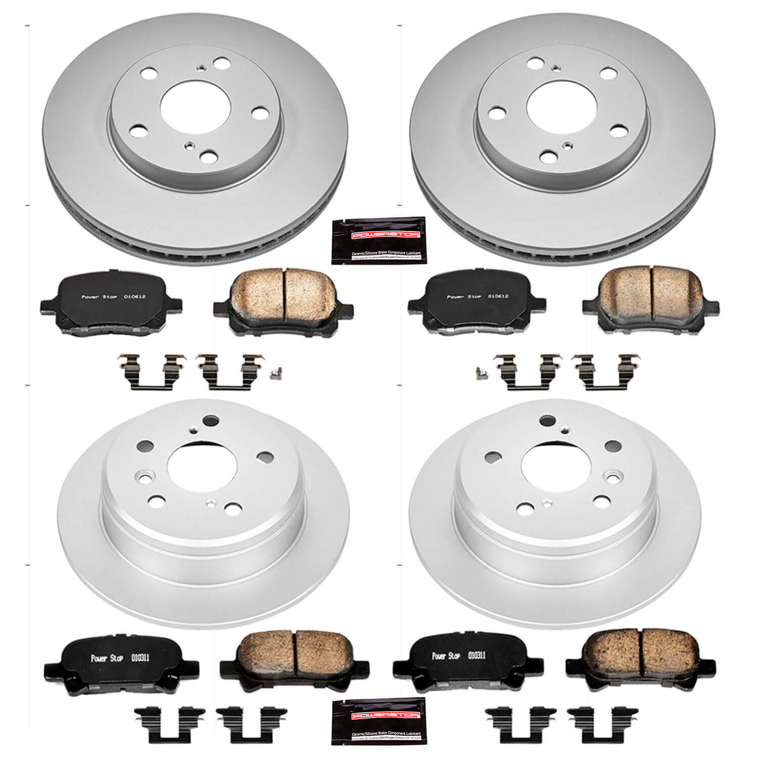 Power Stop CRK1060 - Z17 Evolution Front And Rear Brake Kit vehicle fitment brake part