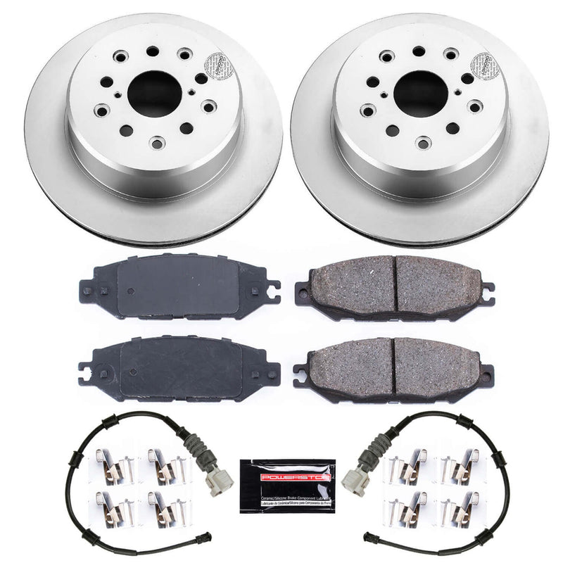 Power Stop CRK1081 Z17 Evolution Rear Brake Kit for 1993-1994 Lexus LS400 product image