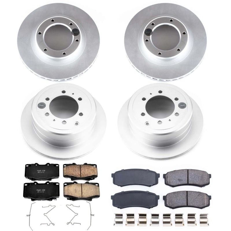 Power Stop CRK1155 Z17 Evolution Front And Rear Pad And Rotor Kit for 1996-1997 Lexus LX450 product image