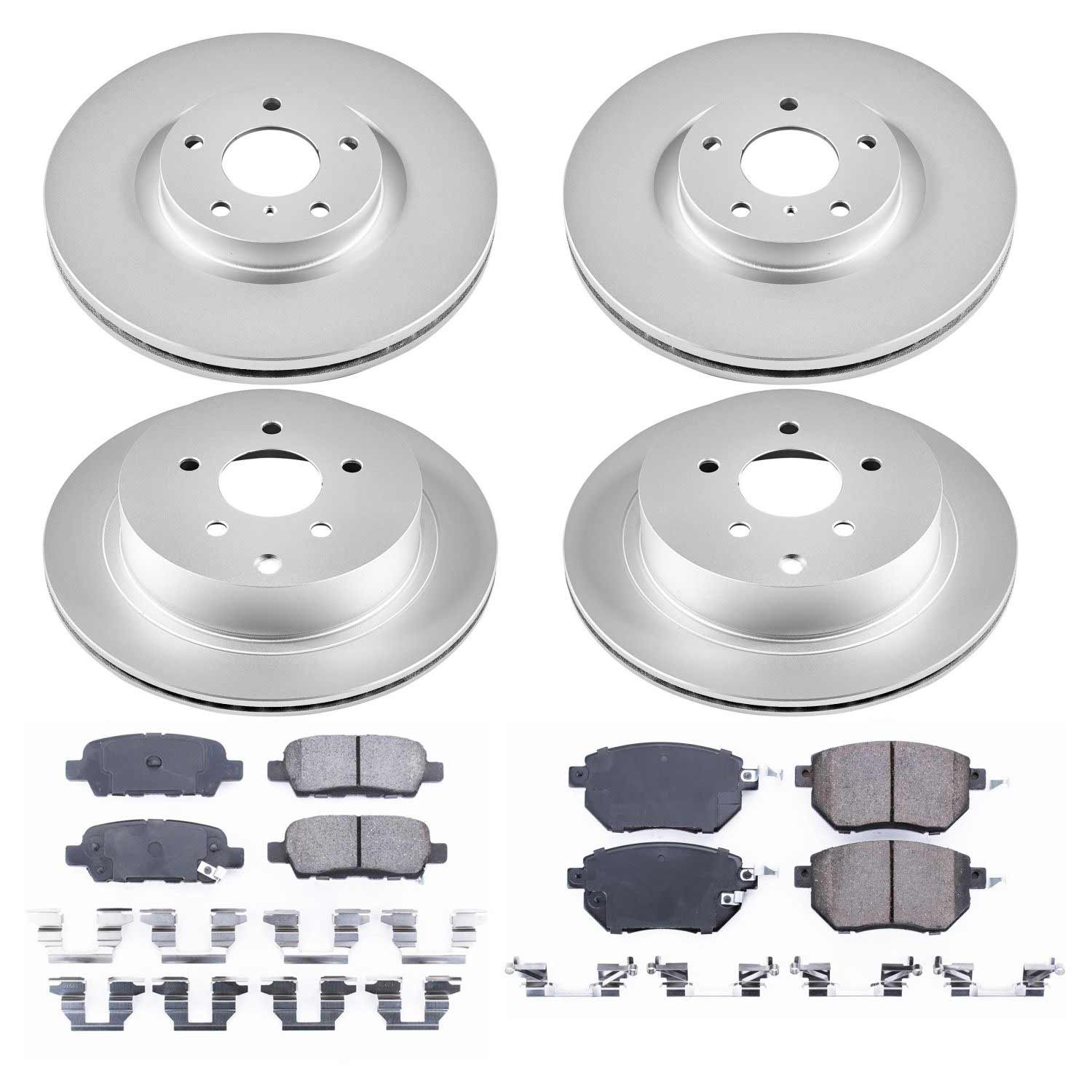 Power Stop CRK119 - Z17 Evolution Front And Rear Brake Kit vehicle fitment brake part