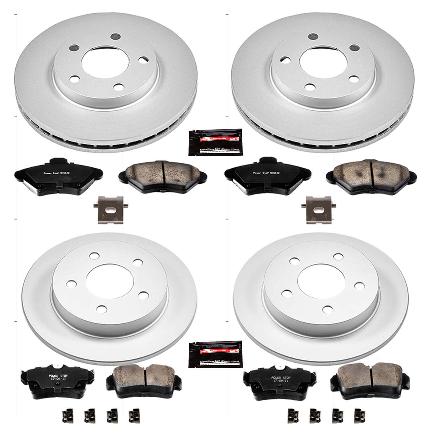 Power Stop CRK1300 - Z17 Evolution Front And Rear Brake Kit vehicle fitment brake part
