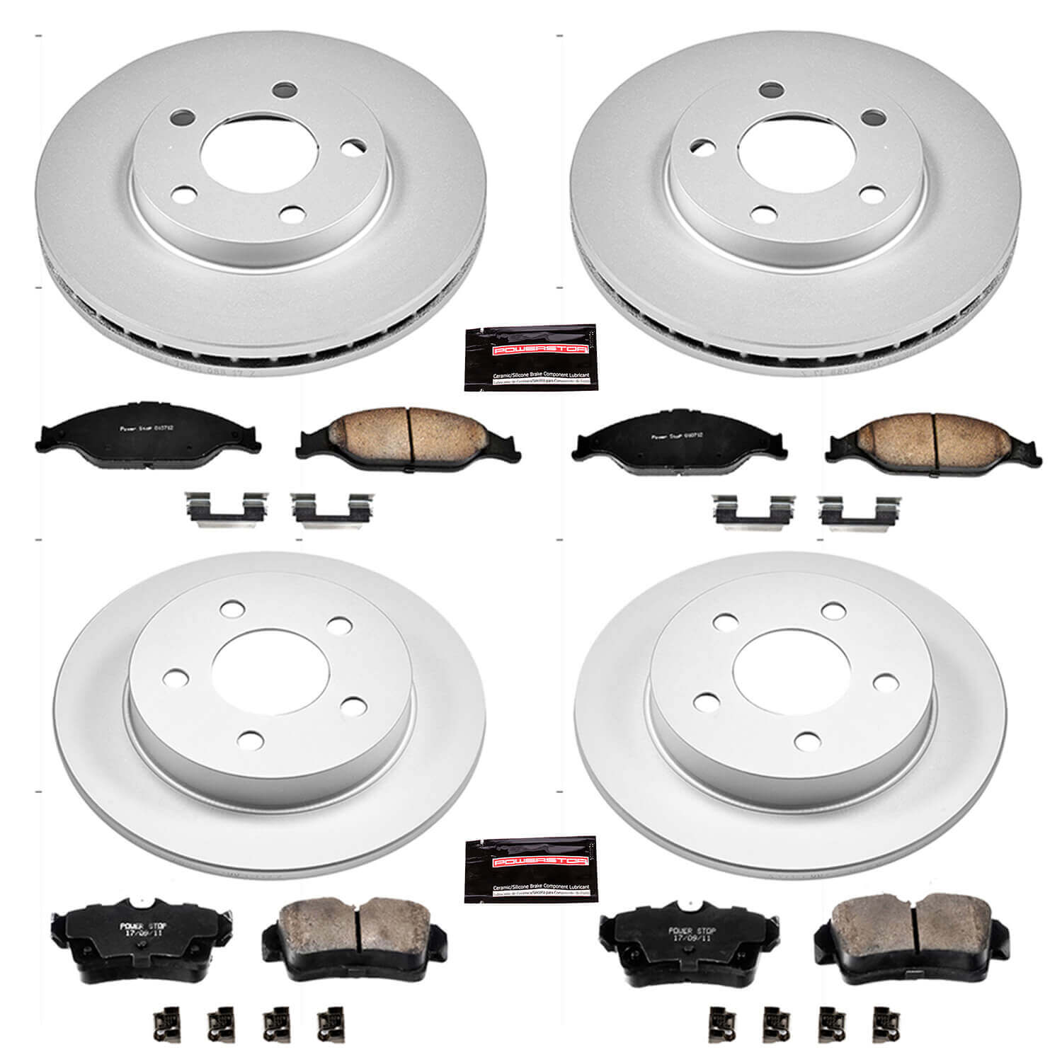Power Stop CRK1302 - Z17 Evolution Front And Rear Brake Kit vehicle fitment brake part