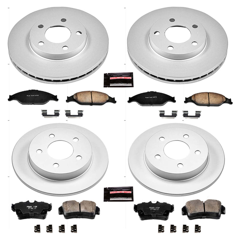 Power Stop CRK1302 - Z17 Evolution Front And Rear Brake Kit vehicle fitment brake part