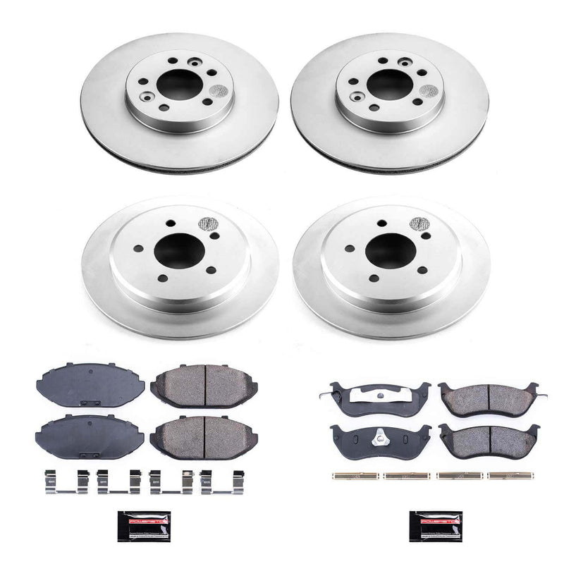 Power Stop CRK1336 Z17 Evolution Front And Rear Brake Kit for 1998-2002 Ford Crown Victoria product image