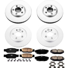 Power Stop CRK1355 Z17 Evolution Front And Rear Brake Kit for 2003-2004 Jaguar S-Type Base product image