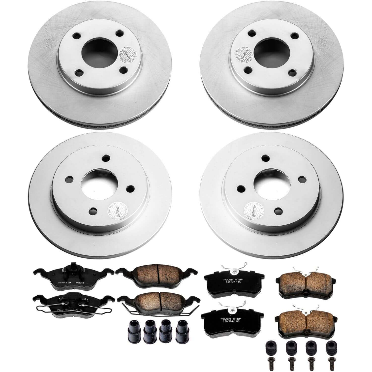 Power Stop CRK1359 Z17 Evolution Front And Rear Brake Kit for 2001 Ford Focus Rear Disc product image