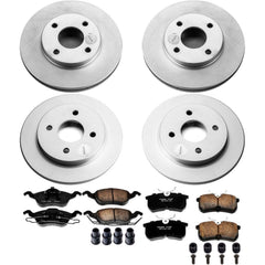 Power Stop CRK1359 Z17 Evolution Front And Rear Brake Kit for 2001 Ford Focus Rear Disc product image