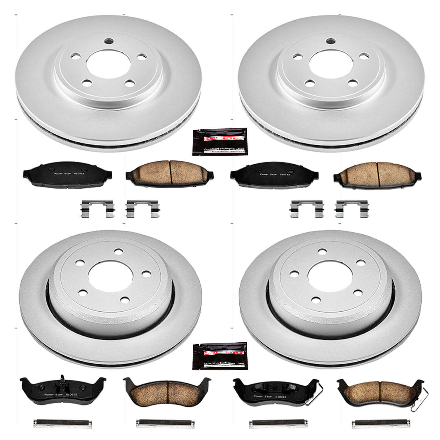 Power Stop CRK1365 - Z17 Evolution Front And Rear Brake Kit vehicle fitment brake part