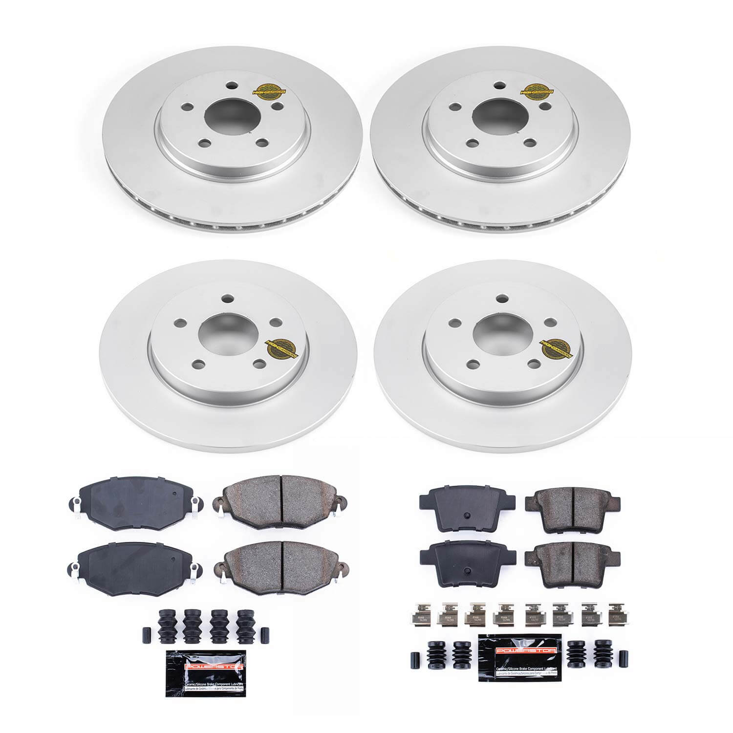 Power Stop CRK1374 Z23 Evolution Sport Front And Rear Brake Kit for 2005-2008 Jaguar X-Type product image