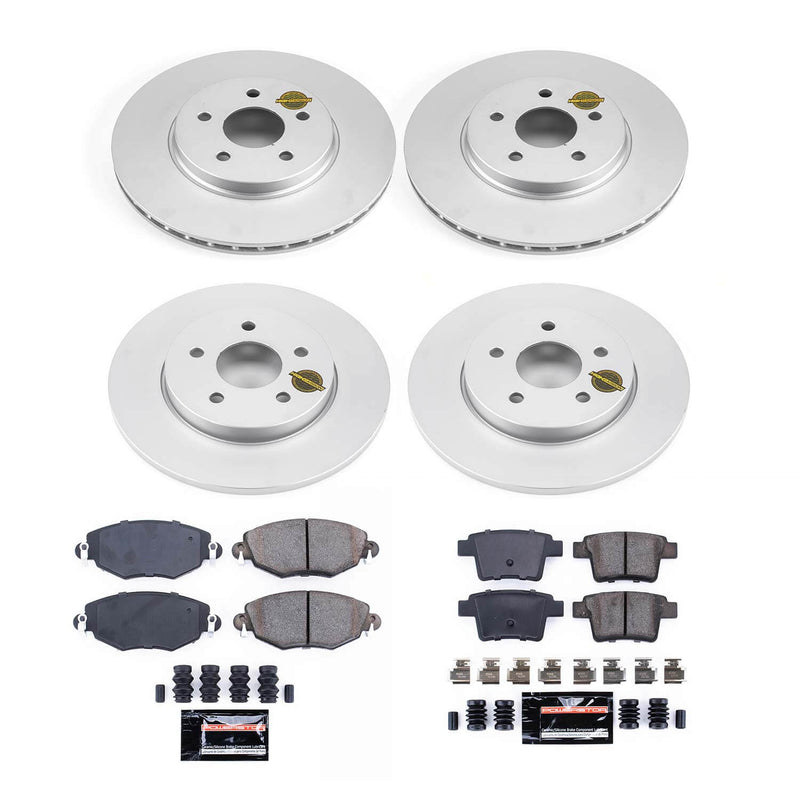 Power Stop CRK1374 Z23 Evolution Sport Front And Rear Brake Kit for 2005-2008 Jaguar X-Type product image