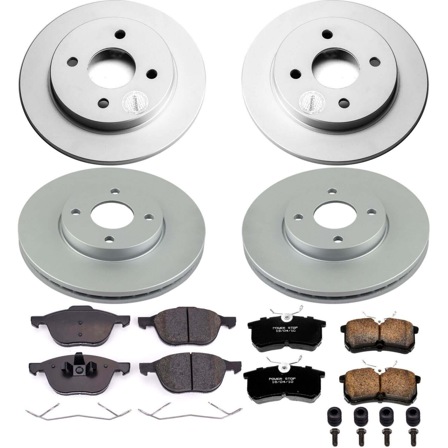 Power Stop CRK1378 Z23 Evolution Sport Front And Rear Brake Kit for 2005-2007 Ford Focus Rear Disc product image