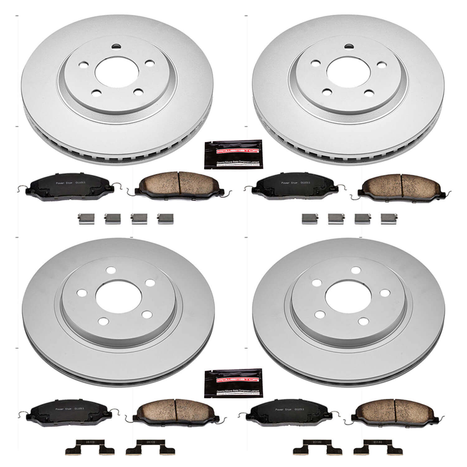 Power Stop CRK1381 - Z17 Evolution Front And Rear Brake Kit vehicle fitment brake part