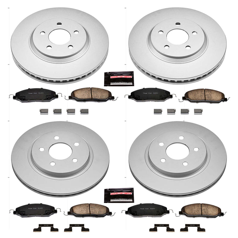 Power Stop CRK1381 - Z17 Evolution Front And Rear Brake Kit vehicle fitment brake part